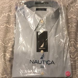 light blue long sleeve button down dress shirt